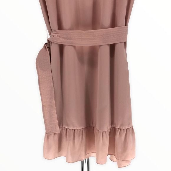 Wilfred Aritzia Ninette Ruffle Wrap Dress in Rose Quartz - Picture 8 of 13